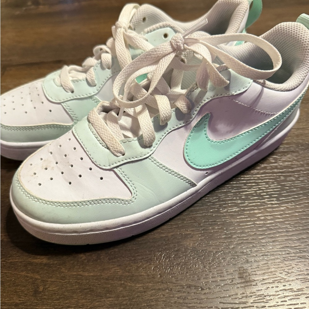 Nike Mint and White Athletic Shoes
